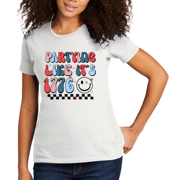 Party Like It's 1776 - Women's Premium Cotton T-Shirt Thumbnail