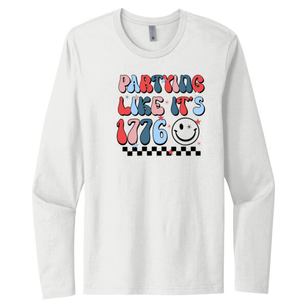 Party Like It's 1776 - Unisex Premium Cotton Long Sleeve T-Shirt Thumbnail