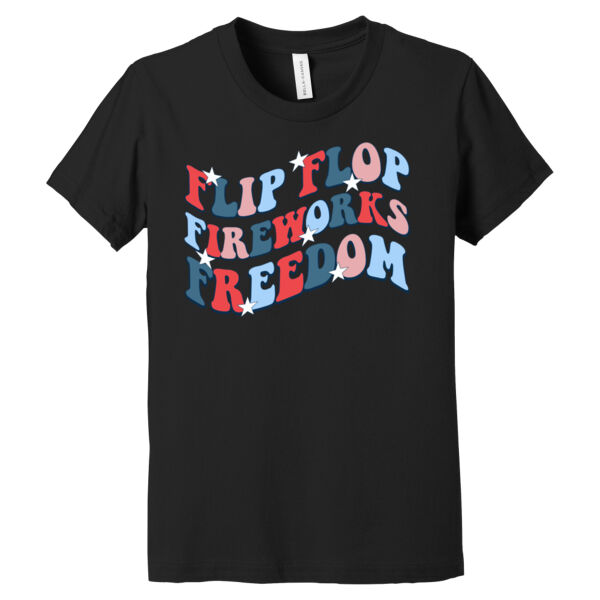 Flip Flops & Freedom - Youth Jersey Short Sleeve Tee Thumbnail