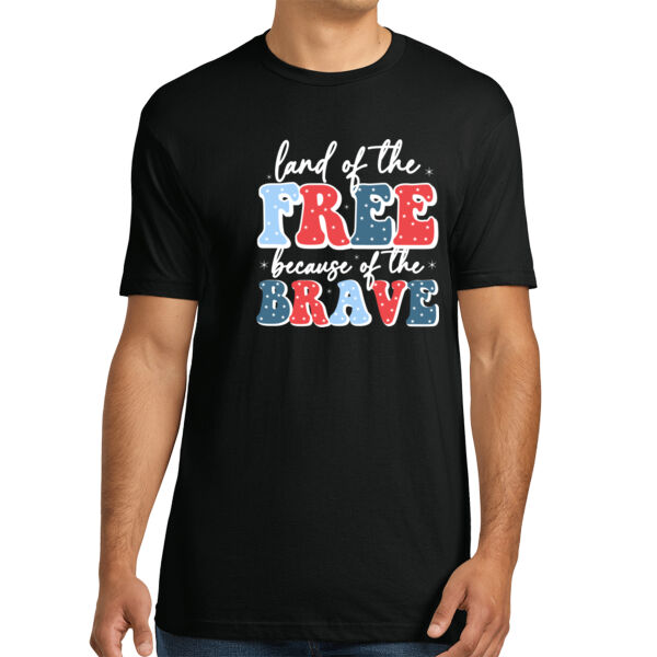 Because of The Brave - Unisex Premium Cotton T-Shirt Thumbnail