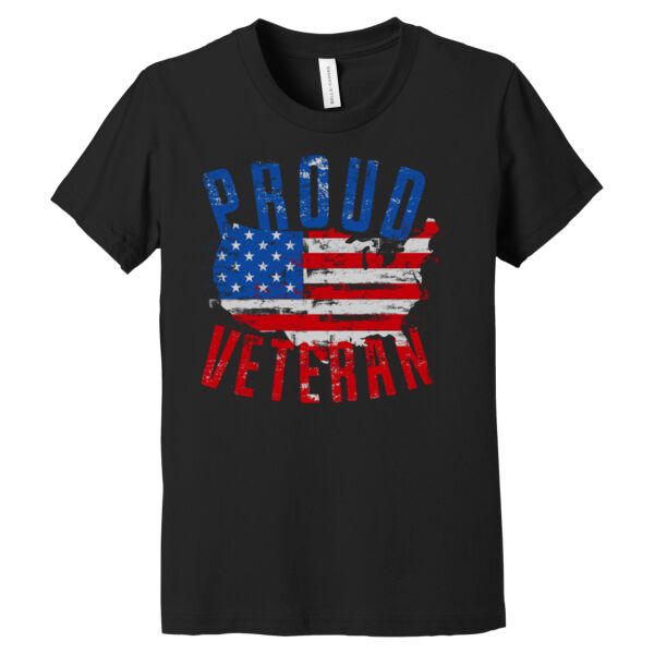 Proud Veteran - Youth Jersey Short Sleeve Tee Thumbnail