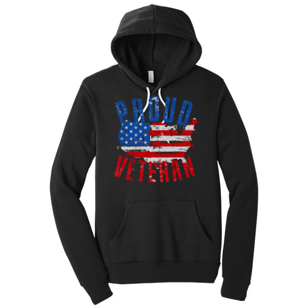 Proud Veteran - Unisex Premium Fleece Hooded Sweatshirt Thumbnail