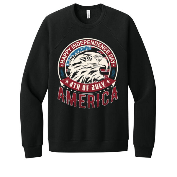 Happy 4th of July - Unisex Premium Fleece Crew Sweatshirt Thumbnail