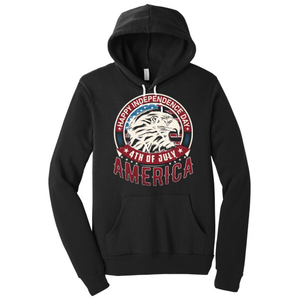 Happy 4th of July - Unisex Premium Fleece Hooded Sweatshirt Thumbnail