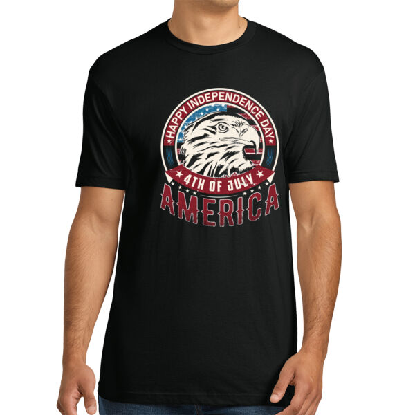 Happy 4th of July - Unisex Premium Cotton T-Shirt Thumbnail