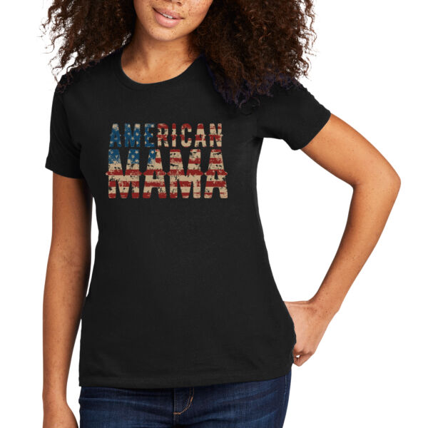 American Mama - Women's Premium Cotton T-Shirt Thumbnail