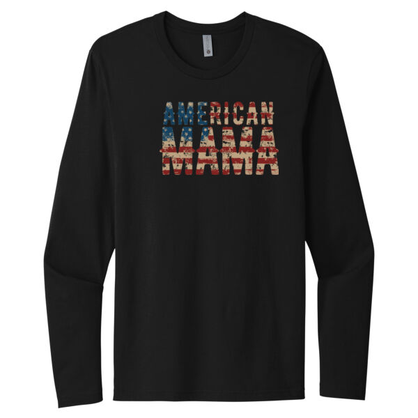 American Mama - Unisex Premium Cotton Long Sleeve T-Shirt Thumbnail