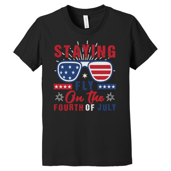 Staying Fly On The Fourth of July - Youth Jersey Short Sleeve Tee Thumbnail
