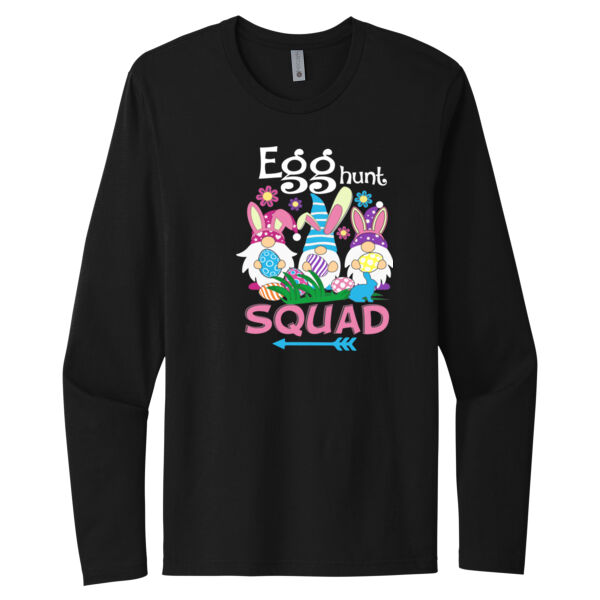 Egg Hunt Squad - Unisex Premium Cotton Long Sleeve T-Shirt Thumbnail