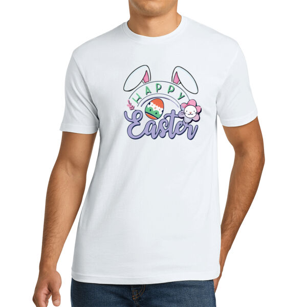 Happy Easter Flower - Unisex Premium Cotton T-Shirt Thumbnail
