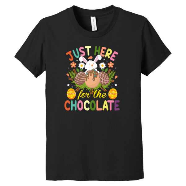 Just Here For Chocolate - Youth Jersey Short Sleeve Tee Thumbnail
