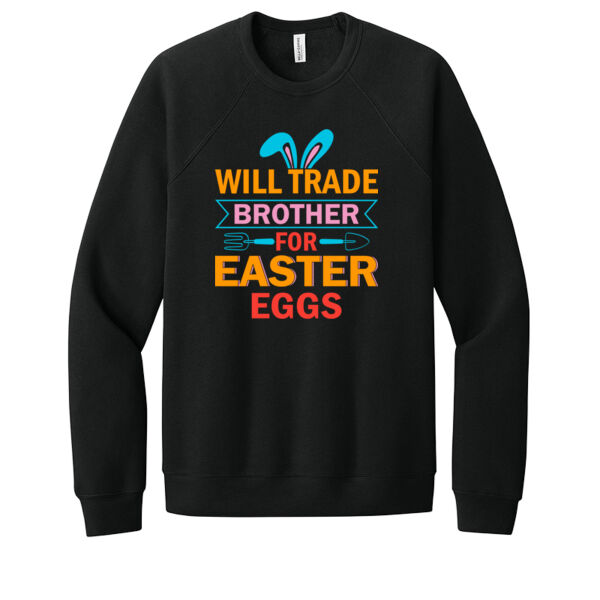 Brother For Easter Eggs - Unisex Premium Fleece Crew Sweatshirt Thumbnail