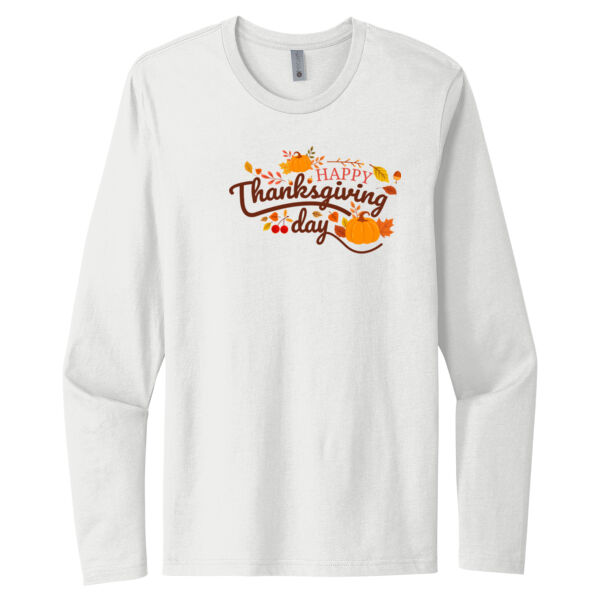 Happy Thanksgiving Day - Unisex Premium Cotton Long Sleeve T-Shirt Thumbnail