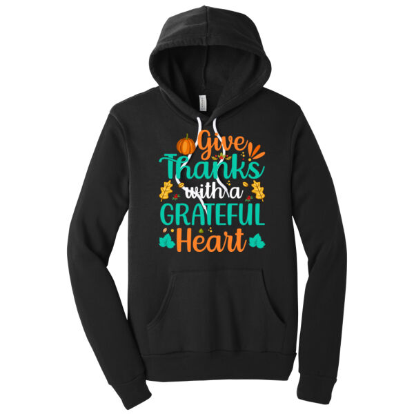 Give Thanks - Unisex Premium Fleece Hooded Sweatshirt Thumbnail