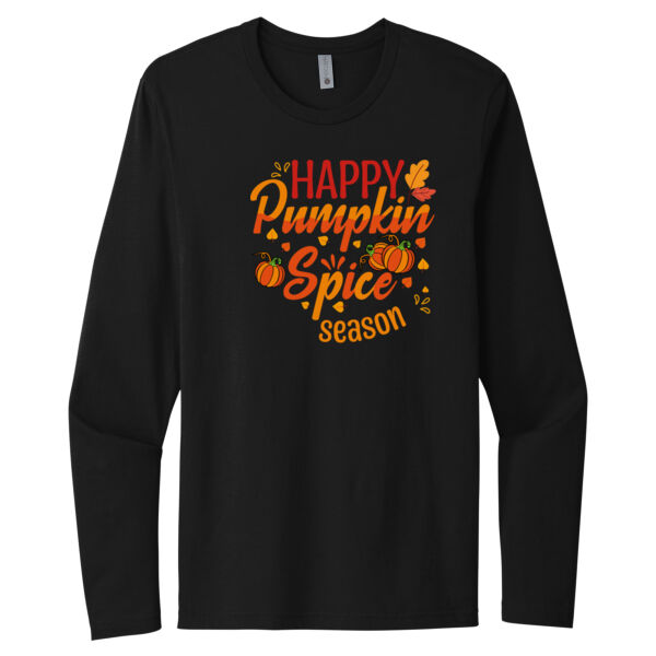 Happy Pumpkin Spice Season - Unisex Premium Cotton Long Sleeve T-Shirt Thumbnail