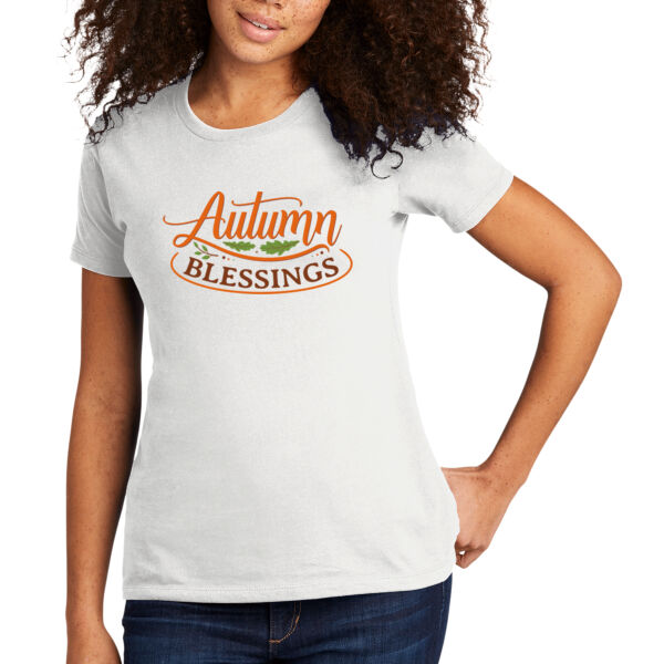 Autumn Blessings - Women's Premium Cotton T-Shirt Thumbnail