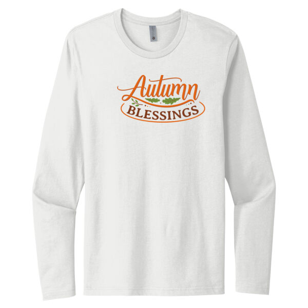 Autumn Blessings - Unisex Premium Cotton Long Sleeve T-Shirt Thumbnail