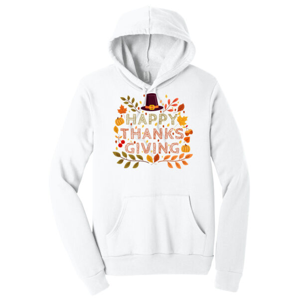 Happy Thanksgiving - Unisex Premium Fleece Hooded Sweatshirt Thumbnail