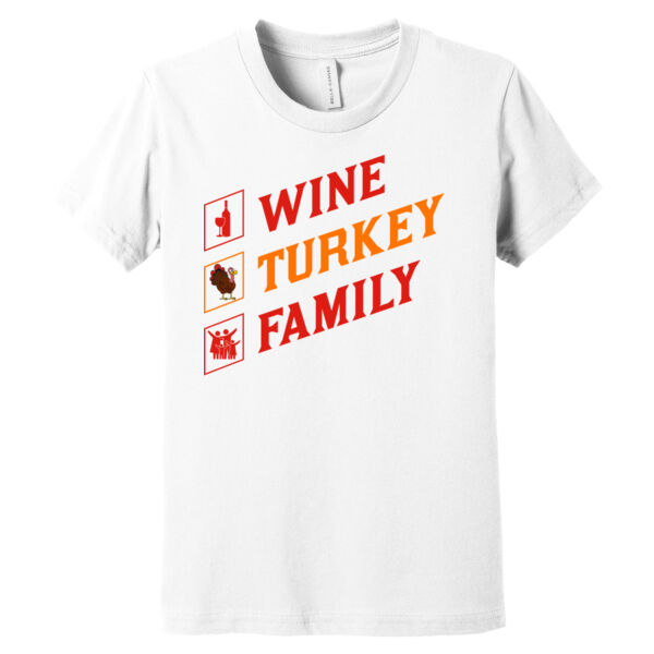 Wine Turkey Family - Youth Jersey Short Sleeve Tee Thumbnail