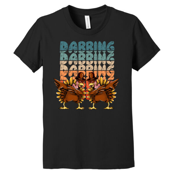Dabbing Turkeys - Youth Jersey Short Sleeve Tee Thumbnail