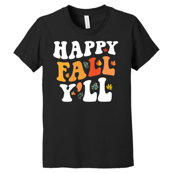 Happy Fall Y'all - Youth Jersey Short Sleeve Tee Thumbnail