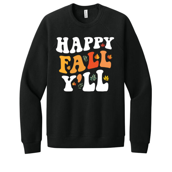 Happy Fall Y'all - Unisex Premium Fleece Crew Sweatshirt Thumbnail