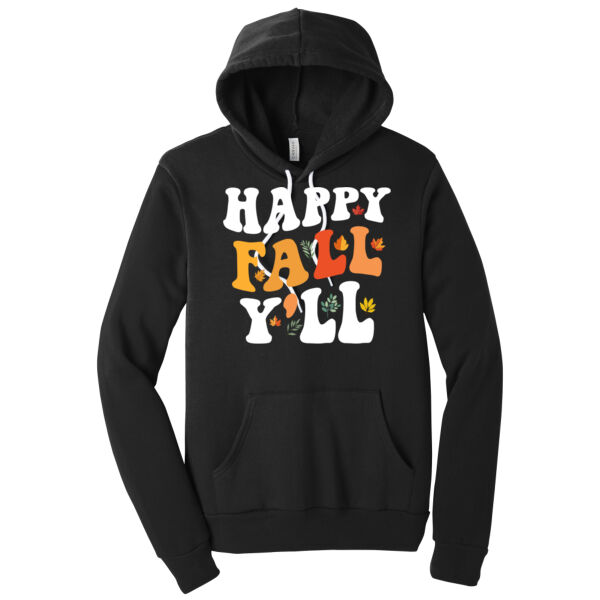 Happy Fall Y'all - Unisex Premium Fleece Hooded Sweatshirt Thumbnail
