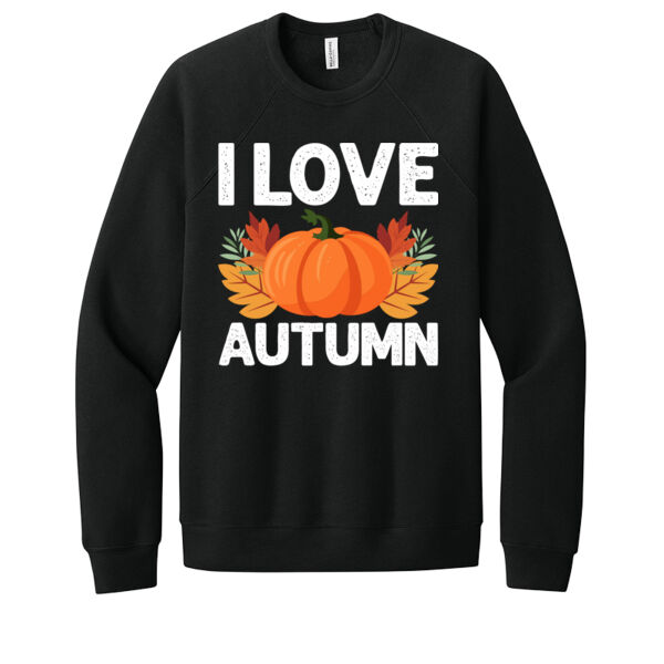 I Love Autumn - Unisex Premium Fleece Crew Sweatshirt Thumbnail