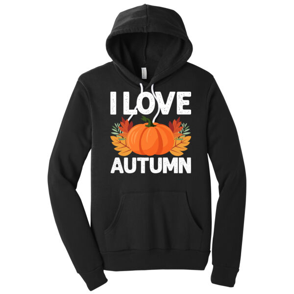 I Love Autumn - Unisex Premium Fleece Hooded Sweatshirt Thumbnail