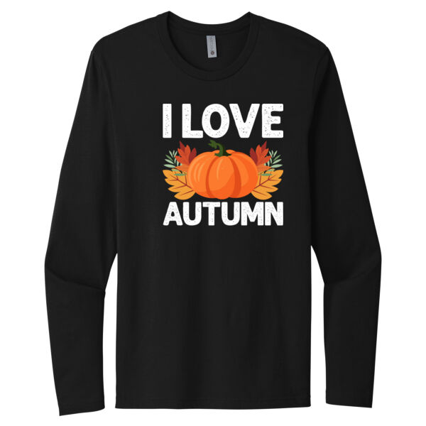 I Love Autumn - Unisex Premium Cotton Long Sleeve T-Shirt Thumbnail