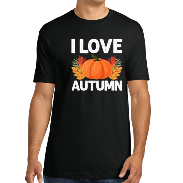 I Love Autumn - Unisex Premium Cotton T-Shirt Thumbnail