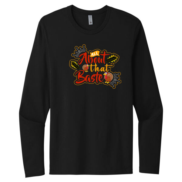 All About That Baste - Unisex Premium Cotton Long Sleeve T-Shirt Thumbnail