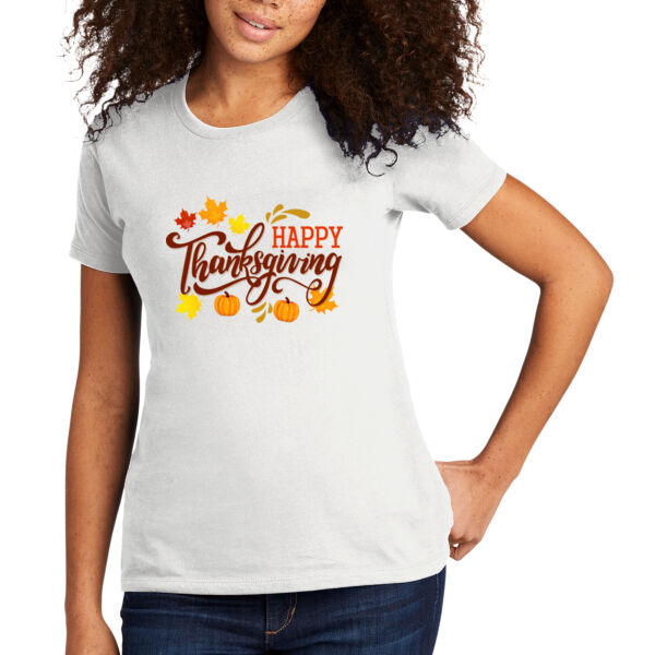 Have Yourself a Happy Thanksgiving - Women's Premium Cotton T-Shirt Thumbnail