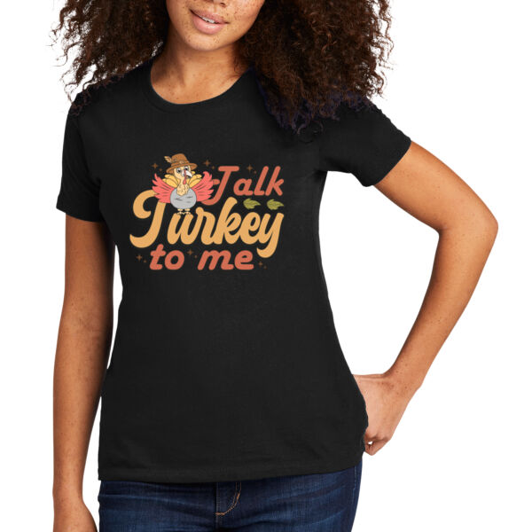 Talk Turkey to Me - Women's Premium Cotton T-Shirt Thumbnail