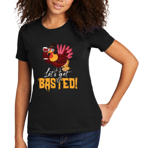 Let's get Basted - Women's Premium Cotton T-Shirt Thumbnail