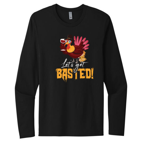 Let's get Basted - Unisex Premium Cotton Long Sleeve T-Shirt Thumbnail