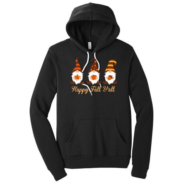 Happy Fall Y'all Gnomes - Unisex Premium Fleece Hooded Sweatshirt Thumbnail