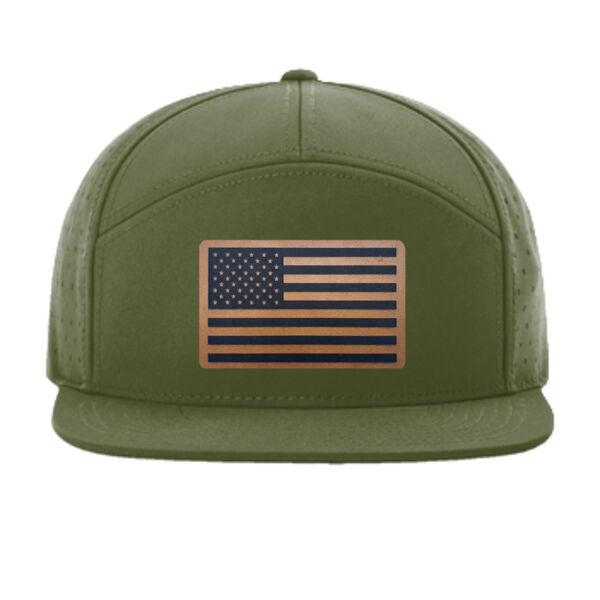 USA Flag - Cannon 7 Panel Flatbill Thumbnail