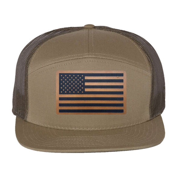 USA Flag - 7 Panel Trucker Thumbnail