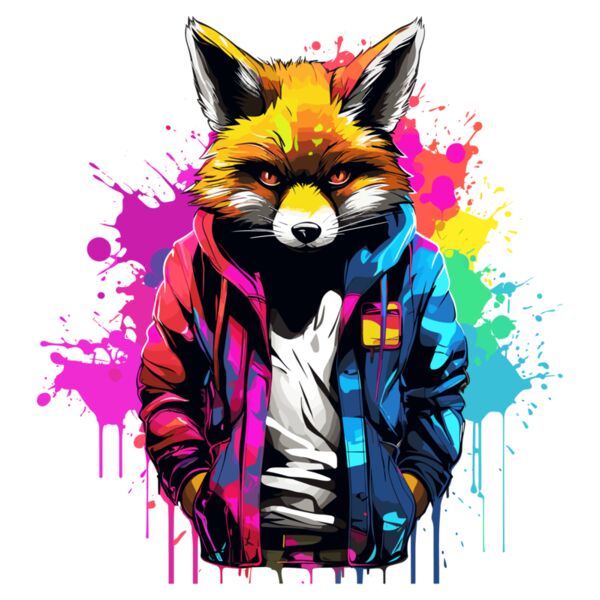 Colorful Fox Thumbnail