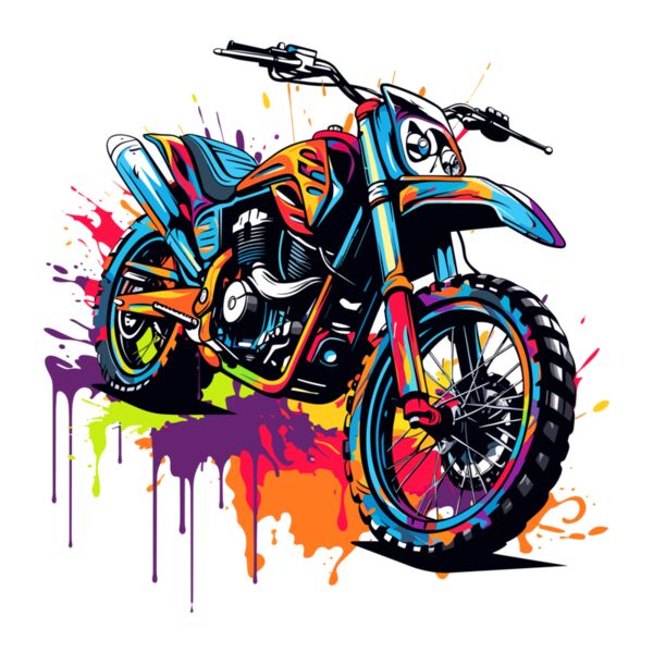 Colorful Dirtbike Thumbnail