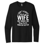 Unisex Premium Cotton Long Sleeve T-Shirt Thumbnail